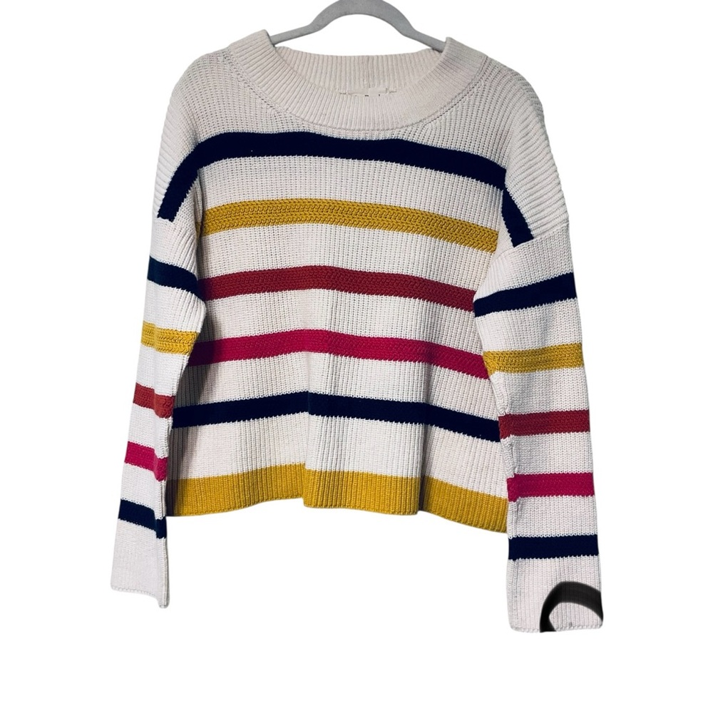 The Reeds Stripped Multicolor Sweater Size Large academia Y2K
